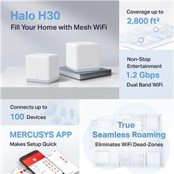 MERCUSYS WI-FI AP MESH HALO H30 AC1200 (PACK 2)